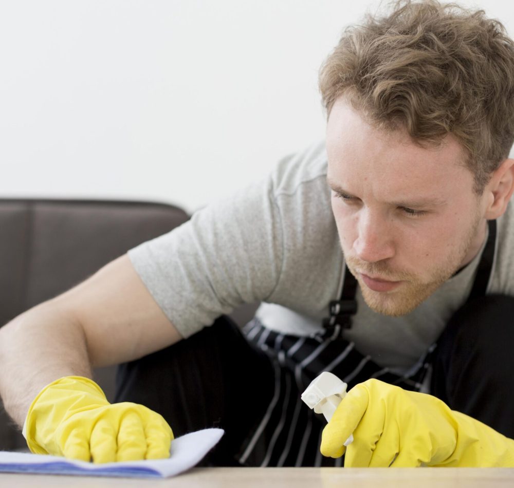 man-cleaning-table